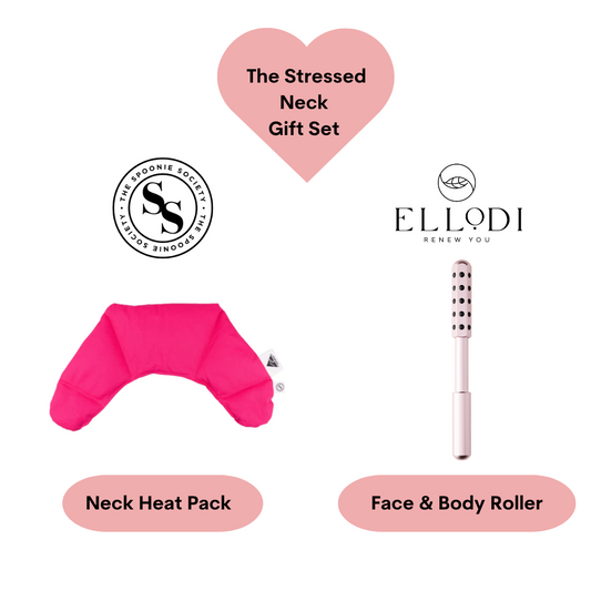 Stressed Neck Gift Pack : Neck Heat Pack + Face & Body Roller