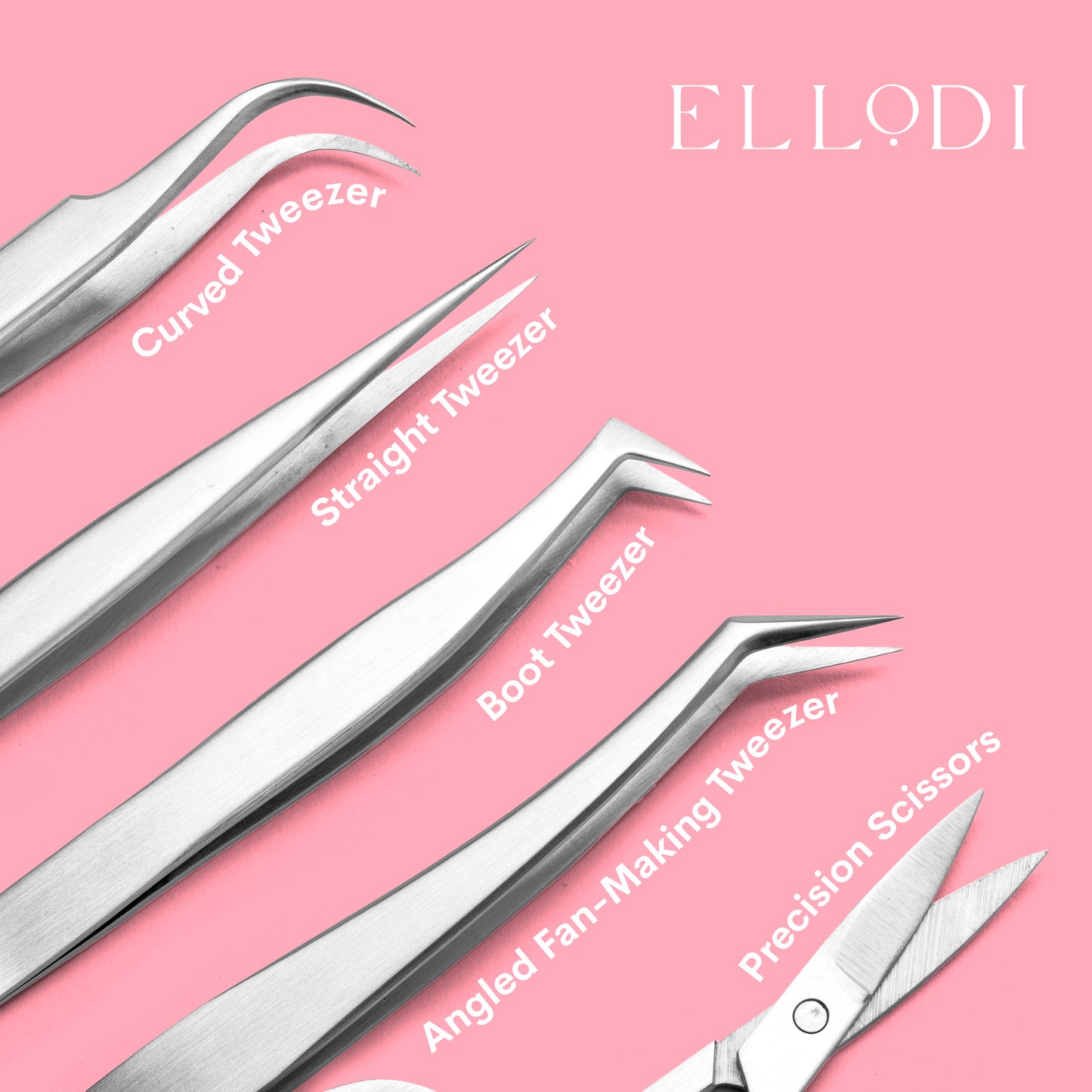 Eyelash Extensions Tweezer Set